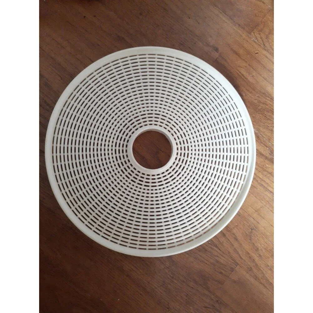 Food Dehydrator Trays Set Of Two White Plastic For Fruit Or Meat Dehydration